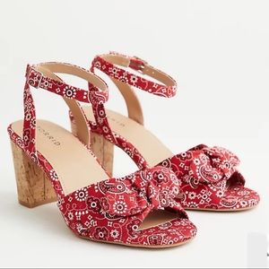NWT TORRID WW Red Bandana Print Tapered Heel
